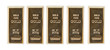 Gold bar top view