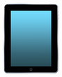 tablet pc on a white background