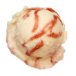 Eiskugel Erdbeer-Cheesecake-Eis Eiskugel Erdbeer-Cheesecake-Eis
