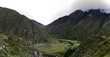 Panorama of Inca Ruins on the Inca Trail Panorama of Inca Ruins on the Inca Trail