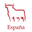 Drawing Logo Spain, Bull # Vector