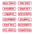 Grunge rubber stamps