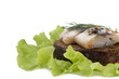 Herring isolated on white background