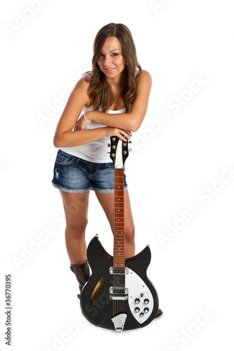 Photo: ragazza con chitarra ragazza con chitarra