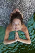 Young woman meditating.