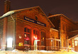 Building of railway station of Forst (Lausitz) city, Germany