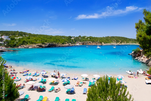 Foto: Ibiza Portinatx turquoise beach paradise island Ibiza Portinatx turquoise beach paradise island