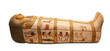 Foto: Egyptian sarcophagus isolated with clipping path Egyptian sarcophagus isolated with clipping path