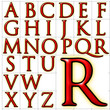 abc alphabet background trajanus design