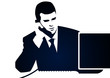 Ofiste telefon görüşmesi