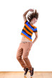 woman modern dancer in ballroom woman modern dancer in ballroom