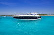 yatch in turquoise beach of Formentera