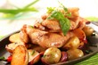 Chicken wings and potatoes