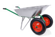 wheelbarrow isolated on a white background.