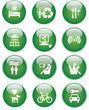 Web Buttons with Travel Icons