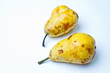 Pears on white background