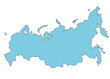 Russia clear map Russia clear map
