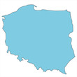 Poland clear map Poland clear map