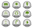 vector buttonset / grey *** green energy