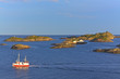 Fishing boat and tiny islets