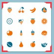 Fruits icons | In a frame series