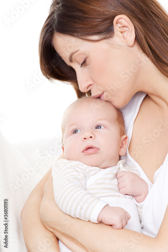Photo: Baby and mom Baby and mom