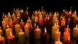 Large group of candles