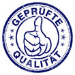 geprüfte qualität stempel button daumen hoch oben ok