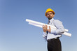 Engineer at the construction site