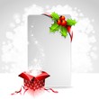 Holiday illustration on a Christmas theme with gift box Holiday illustration on a Christmas theme with gift box