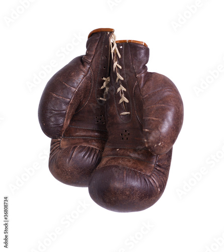 Photo: Very old boxing-glove Very old boxing-glove