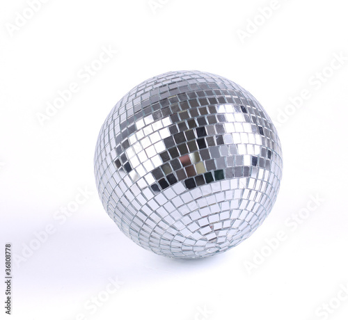 Photo: mirror sphere isolated mirror sphere isolated