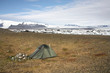 Iceland - camping by Jokulsarlon