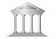 Vector: Metal bank icon Metal bank icon