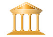 Gold bank icon Gold bank icon