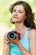 portrait young charming holding hands camera portrait young charming holding hands camera