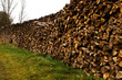 Holz gestapelt