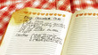 Recipe in cookbook