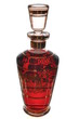 The glass carafe for fruit liqueurs
