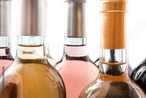 Photo: Bottles of wine - Bottiglie di vino Bottles of wine - Bottiglie di vino