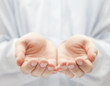 Photo: Open hands. Holding, giving, showing concept. Open hands. Holding, giving, showing concept.