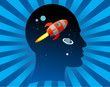 Rocket fly in the head