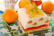 cheese cake with oranges and jelly for christmas cheese cake with oranges and jelly for christmas