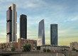 four modern skyscrapers (Cuatro Torres) Madrid, Spain