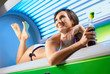 Girl in the solarium