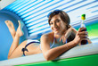 Girl in the solarium