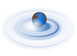 La terre sur l'eau