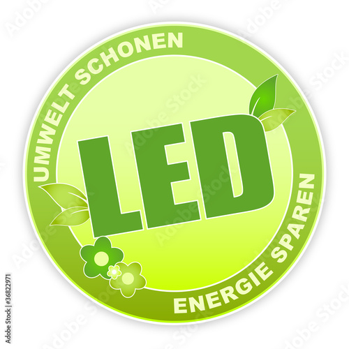 Illustration: LED - Umwelt schonen - Energie sparen LED - Umwelt schonen - Energie sparen