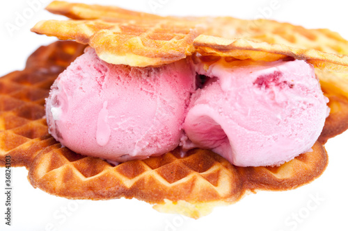 Foto: Sandwich mit Erdbeereis Sandwich mit Erdbeereis