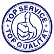 top service top qualität stempel button